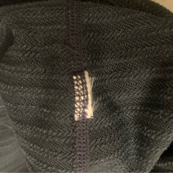 ATHLETA Athletic Tights Leggings Textured Herringbone Pattern Blue - Picture 14 of 16